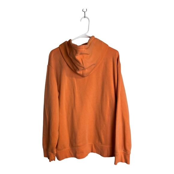 Reebok Mens Hoodie Sweatshirt Pullover Casual Grunge Orange Thrashed Grunge 2XL - Picture 8 of 8